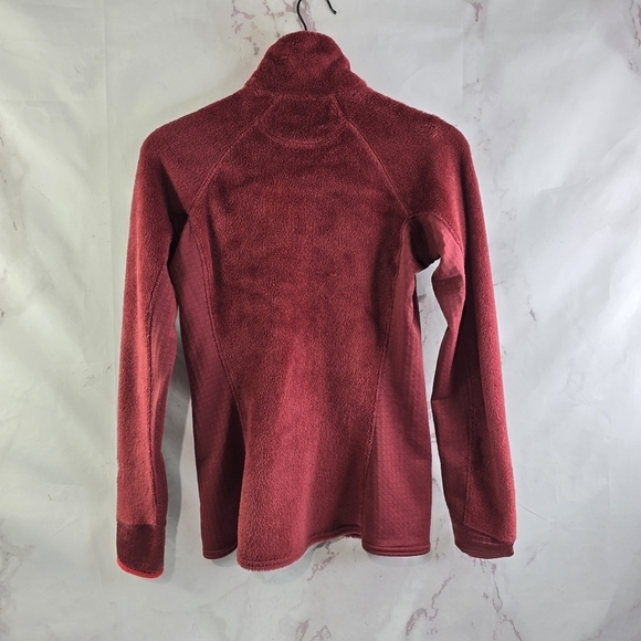Patagonia Jacket Womens Small Red Fleece Full Zip Micro Grid R2 Regulator - Picture 5 of 14